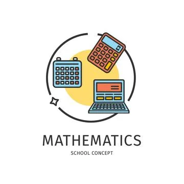 School Thin Line Icon Concept. Vector Stock Illustration