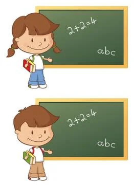 School time Stock Illustration