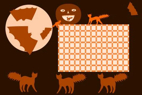 School timetable Halloween Stock Illustration