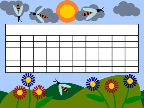 School timetable Stock Illustration