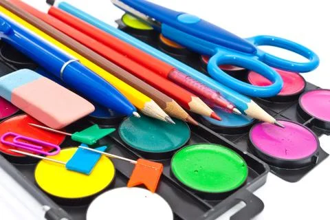 School tools Stock Photos