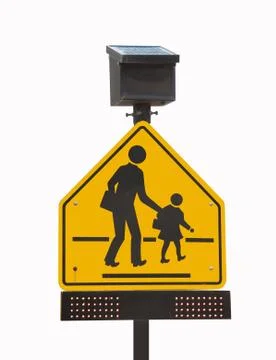 School traffic sign Stock Photos