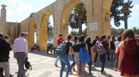 School trip abroad Stock Footage 37782718