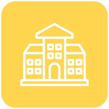 School Vector Icon Design Illustration Stock Illustration