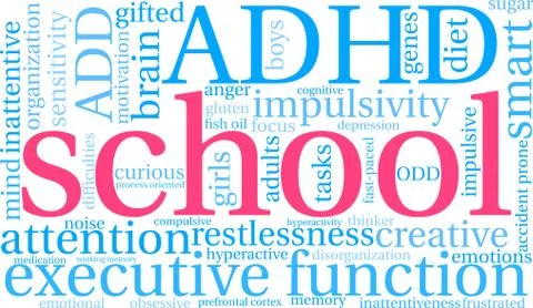 School Word Cloud Illustrazione stock