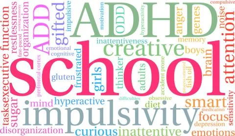 School Word Cloud Illustrazione stock