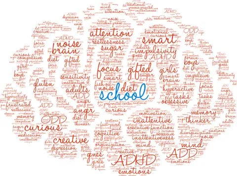 School Word Cloud 스톡 일러스트