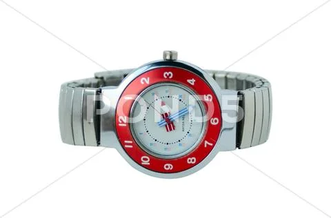 School wristwatch isolated Stock Photos