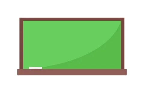 School writing board on white background - Vector 스톡 일러스트
