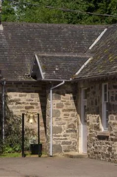 School yard with bell Stock Photos