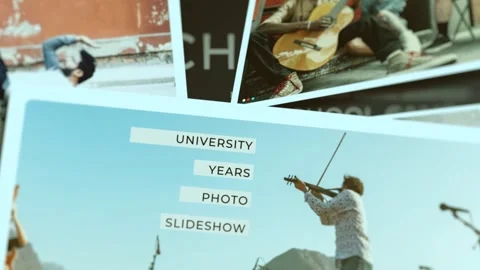 School Years Photo Slideshow 스톡 After Effects