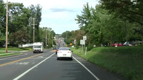 School zone Stock Footage 8828173