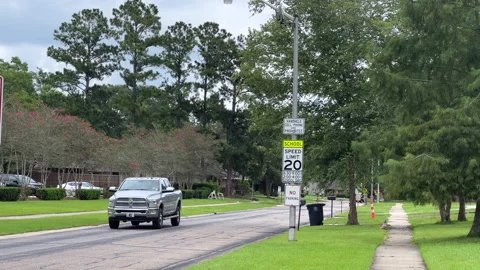 School Zone Pickup Stock Footage 229656646