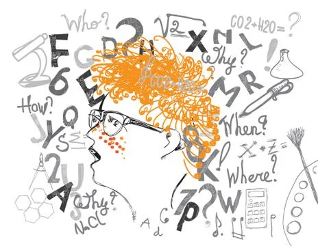 Schoolboy And Education Background Illustrazione stock
