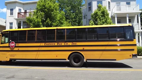 SCHOOLBUSSPRING Stock Footage 195670237