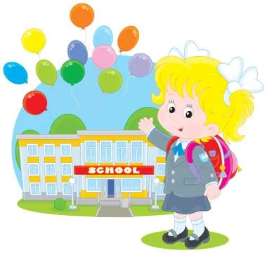 Schoolgirl Stock Illustration