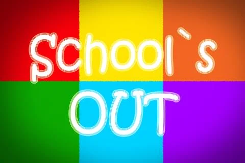 School's out concept Stock Illustration