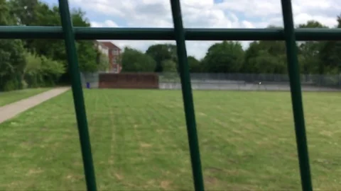 Schoolyard fence Stock-Footage 72374398