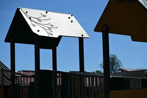 Schoolyard Playground. 库存照片