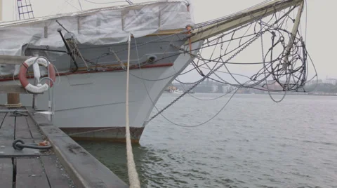 Schooner bow Stock Footage 33994716