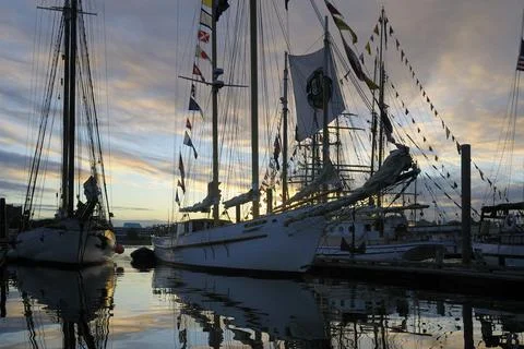 The schooner Maple Leaf was built in 1904 at Vancouver Shipyard, British Colu Stock Photos