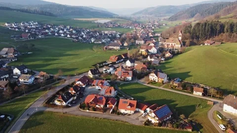 Schuttertal_Aerial Video stock 305197303