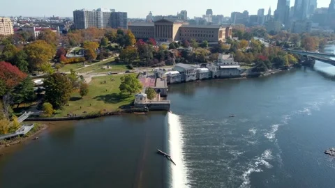 Schuylkill River in Philadelphia Stock Footage 291420501