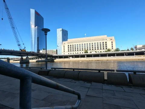 Schuylkill River view in afternoon Stock Photos