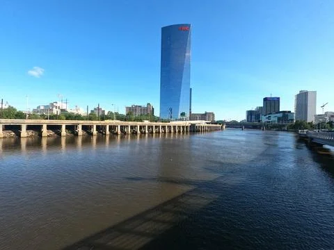 Schuylkill River view on a nice day Stock Photos