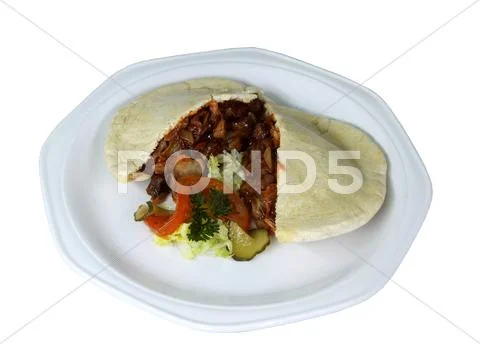 Schwarma pita pie Stock Photos