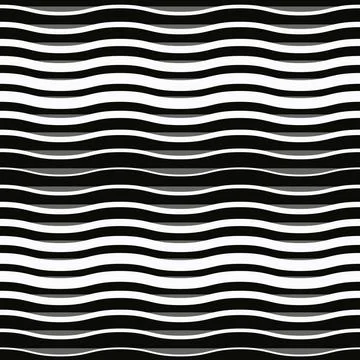 Schwarze Wellen graphical seamless pattern with black waves Copyright: xZo... Stock Photos