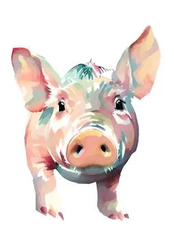 Schweinchen Polygone Stock Illustration