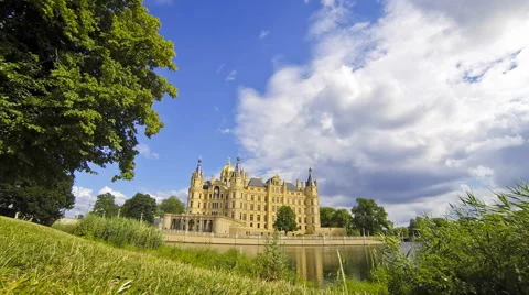 Schwerin Castle, Germany Stock Footage 40314794