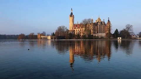 Schwerin Castle, Germany Stock Footage 87931397