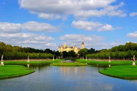 Schwerin castle Stock Photos