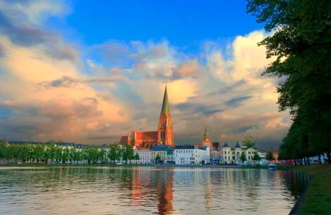 Schwerin cathedral Stock Photos