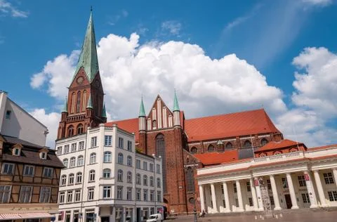 Schwerin Cathedral Stock Photos
