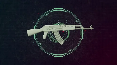 Sci AK 47 Stock Footage 146727261