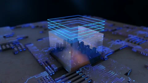 SCI City 03 Video stock 167909712