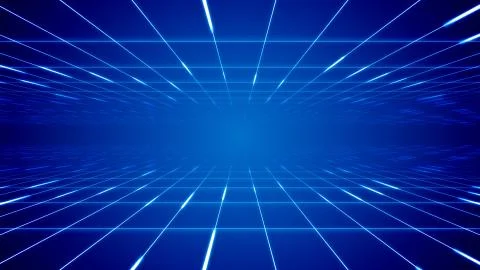 Sci-fi 3d illustration of a time portal looking like two moving surfaces cove イラスト素材