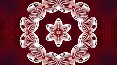 Sci-fi 3d render. Abstract white wireframe on red bg. Ai geometric pattern of Stock Illustration