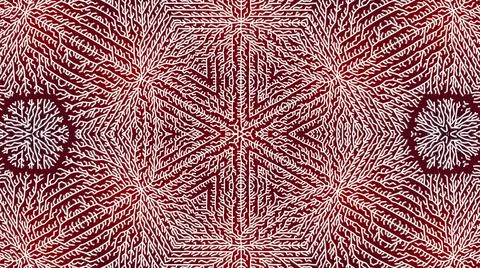 Sci-fi 3d render. Fantastic bg. Abstract white wireframe on red bg. Ai geometric Illustrazione stock