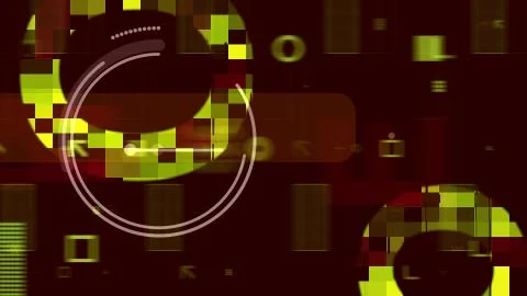 A sci-fi 3d rendering of golden and white spheres full of overflowing techno  Stock Illustration