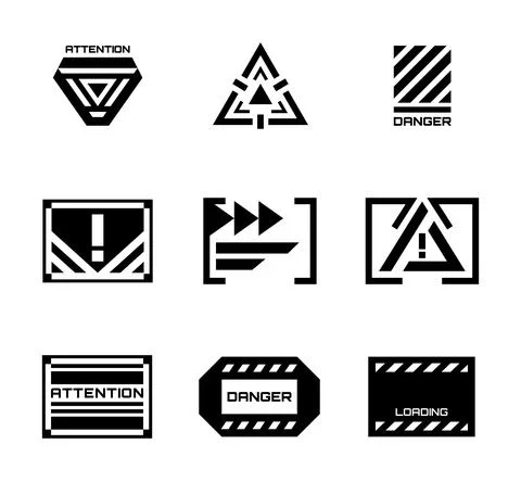 Sci fi abstract graphic. Stock Illustration