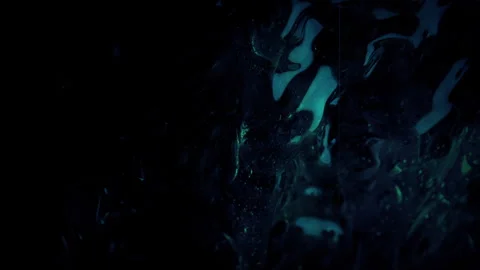 Sci-Fi Alien Creature Dripping Slime In The Dark Stock Footage 247204120