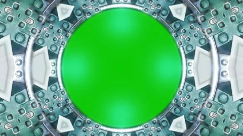Sci fi alien machine frame with small bl... | Stock Video | Pond5