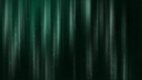 Sci-fi Background. Binary computer code. Green digital numbers. Random numbers Stock Footage 313565205