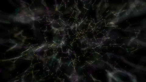 A sci-fi background of crystal clear structures sparkling triangular of violet Stock Footage 114000807