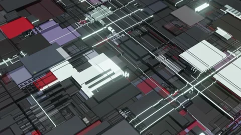 Sci-Fi background. Technological background. Transfer of information in the Vídeos de archivo 170739786