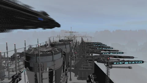 Sci Fi Base Stock Footage 119361468